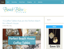 Tablet Screenshot of beachblissliving.com
